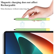 4U Sky Xiaomi Inspired Stylus Kaymaz Kılıf Için Sıvı Silikon Tutucu Kol Cilt Kapağı Kalem Kapağı-Turuncu (Yurt Dışından)