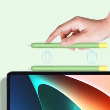 4U Sky Xiaomi Akıllı Kalem Için Koruyucu Kılıf (Gen 2), Çift Kalem Kapaklı Sıvı Silikon Stylus Kalem Kapağı-Turuncu (Yurt Dışından)