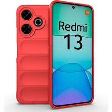 4U Sky Xiaomi Redmi 13 5g/13 4g Kılıf Tpu Koruyucu Arka Kapak-Kırmızı (Yurt Dışından)