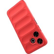 4U Sky Xiaomi Redmi 13 5g/13 4g Kılıf Tpu Koruyucu Arka Kapak-Kırmızı (Yurt Dışından)