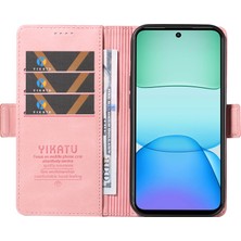 4U Sky Yıkatu Xiaomi Redmi 13 5g/13 4g Kılıf Standı Cüzdan Telefon Deri Kapak-Pembe (Yurt Dışından)