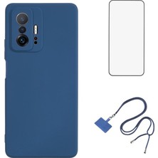 4U Sky Wanlonfeng Rb1 Serisi Xiaomi 11T 5g Tpu Kılıf Ekran Koruyucu + Kordon-Safir (Yurt Dışından)