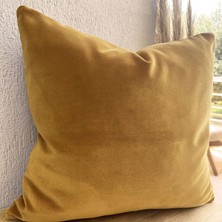 Arasta Design Koyu Hardal Sarısı, 2'Li Set Kırlent Kılıfı,  43x43 Cm