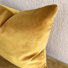 Arasta Design Koyu Hardal Sarısı, 2'Li Set Kırlent Kılıfı,  43x43 Cm