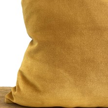 Arasta Design Koyu Hardal Sarısı, 2'Li Set Kırlent Kılıfı,  43x43 Cm