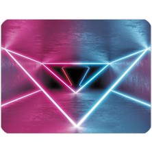 İlyuka 40X30CM Gaming Oyuncu Mousepad Kaymaz Kauçuk Taban Dikişli Kenar Abstract Light MP134030