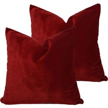 Arasta Design Koyu Hardal Sarısı, 2'Li Set Kırlent Kılıfı,  43x43 Cm