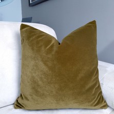 Arasta Design Koyu Hardal Sarısı, 2'Li Set Kırlent Kılıfı,  43x43 Cm