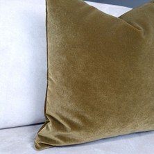 Arasta Design Koyu Hardal Sarısı, 2'Li Set Kırlent Kılıfı,  43x43 Cm