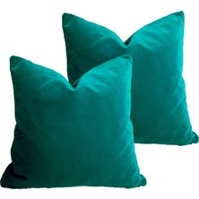 Arasta Design Koyu Hardal Sarısı, 2'Li Set Kırlent Kılıfı,  43x43 Cm