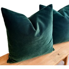 Arasta Design Koyu Hardal Sarısı, 2'Li Set Kırlent Kılıfı,  43x43 Cm