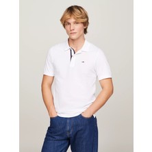Tommy Hilfiger Erkek Tjm Slim Pat Polo T-Shirt - Beyaz