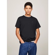 Tommy Hilfiger Erkek Tjm Xslim Jersey T-Shirt - Siyah