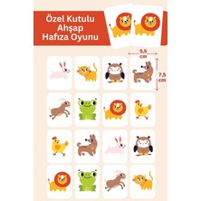 Melolisa Memory Game Sevimli Hayvanlar Ahşap Eşleştirme Oyunu Zeka Kartları