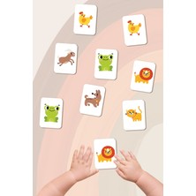 Melolisa Memory Game Sevimli Hayvanlar Ahşap Eşleştirme Oyunu Zeka Kartları