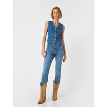Koton Yüksek Bel Kot Pantolon Skinny Push Up Fit - Skinny Jean