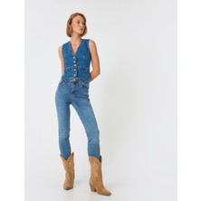 Koton Yüksek Bel Kot Pantolon Skinny Push Up Fit - Skinny Jean