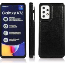 Kart Sahibinin Pu Deri Kart Yuvaları ile Samsung Galaxy A72 Için Cüzdan Kılıf (Yurt Dışından)