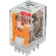 Molwex MLX-424AC 4co 5A 24VAC Led'li ve Test Butonlu Röle