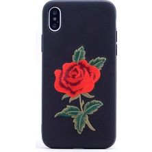 Cepustik Telefon Aksesuarları iPhone x / Xs Kılıf Zore Rose Kılıf