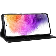 Seashell Digital Samsung Galaxy A73 5g Kılıf Için Rfıd Engelleme Pu Deri Çevirmeli Telefon Kapağı Standı-Siyah (Yurt Dışından)