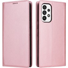 Seashell Digital Samsung Galaxy A73 5g Kılıf Için Rfıd Engelleme Pu Deri Çevirmeli Telefon Kapağı Stand-Pembe (Yurt Dışından)