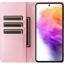 Seashell Digital Samsung Galaxy A73 5g Kılıf Için Rfıd Engelleme Pu Deri Çevirmeli Telefon Kapağı Stand-Pembe (Yurt Dışından)