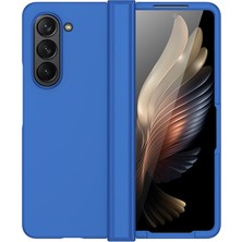 Seashell Digital Samsung Galaxy Z Fold6 5g Kılıf Menteşe Korumalı Skin Feel Pc Telefon Kapağı-Koyu Mavi (Yurt Dışından)