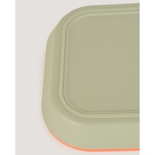 Let's Be Child 2'li Kare Tabak Sage Green-Peach