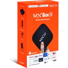 Newdaki Mx Box M1X0 Taşınabilir Medya Oynatıcı 2.4g Wifi Bağlantılı 4K Kumandalı Android Tv Kutusu