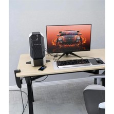 Ata Soft Akım Korumalı Priz Masa Kenarı Ayarlanabilir 3 Priz + 2 USB + 1 Type C Güç Düğmeli Girişli Priz Ftr-19