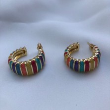 Deniz Accessories Rengarenk Halka Küpe