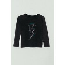 Jack And Roy Baskılı Yuvarlak Yaka Erkek Çocuk Sweatshirt