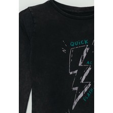 Jack And Roy Baskılı Yuvarlak Yaka Erkek Çocuk Sweatshirt