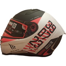 Mt Helmets Mtchronoa5 mt Kask Full Face Revenge 2 Mat Siyah Beyaz Chrono A5 X-Large