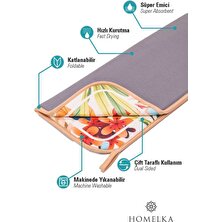 Neotan Printex Bulaşık Kurutma Matı Süper Emici Bulaşık Kurutma Örtüsü Nature Serisi Bulaşık Matı Model 02