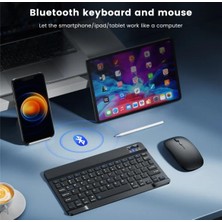 Aet 2.4 Ghz Wireless Kablosuz Klavye ve Mouse Seti Bluetooth Keyboard