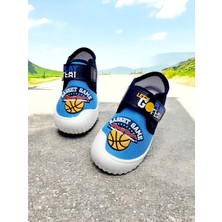 Gezer Çocuk Günlük Basket Game Temalı Cırtlı Panduf