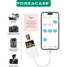 Forzacase Telefon ve Tabletler Için Type-C To Sd / Micro Sd / Tf Kart Okuyucu Adaptör - FC674