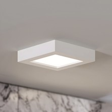 Maxled MX-1058N - 12W 4000K Ilık Beyaz | Beyaz Kasa Sıva Üstü Kare LED Panel