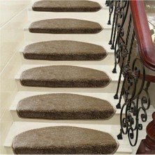 Stepmat Açık Kahve Kendinden Yapışkanlı Merdiven Basamak Paspası / Halısı
