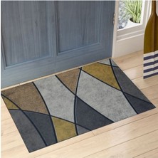 Stepmat Geometrik Desenli Çift Taraflı Kapı Önü Paspası