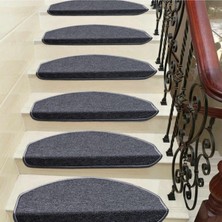Stepmat Füme Bukle Kendinden Yapışkanlı Merdiven Basamak Paspası / Halısı