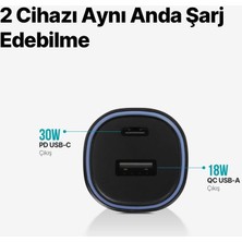 Ttec Smartcharger Duo Pd 48W Araç Hızlı Şarj Aleti Usb-C+Usb-A