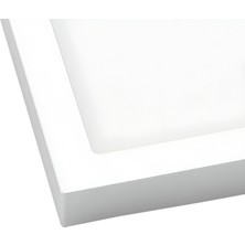 Maxled MX-1062B - 24W 6500K Soğuk Beyaz | Beyaz Kasa Sıva Üstü Kare LED Panel
