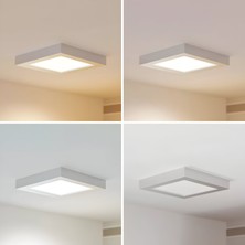 Maxled MX-1062B - 24W 6500K Soğuk Beyaz | Beyaz Kasa Sıva Üstü Kare LED Panel