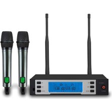 Camimarket C-2200EE Uhf Kablosuz Çift El Mikrofonu