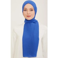 Armine Trend Naturel Soft Şal 85 Saks Mavi Düz Renk