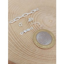 Yaşam Tohumu Gümüş Standart Boy Takı Kapama Klips Seti 925 Ayar/adet (52636)