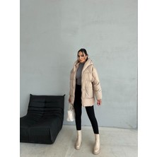 Moda Armanc Puffer Yarasa Şişme Oversize Kadın Mont